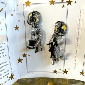 Lunch at the Ritz “Strictly Ballroom” Clip Earrings very collectible!
